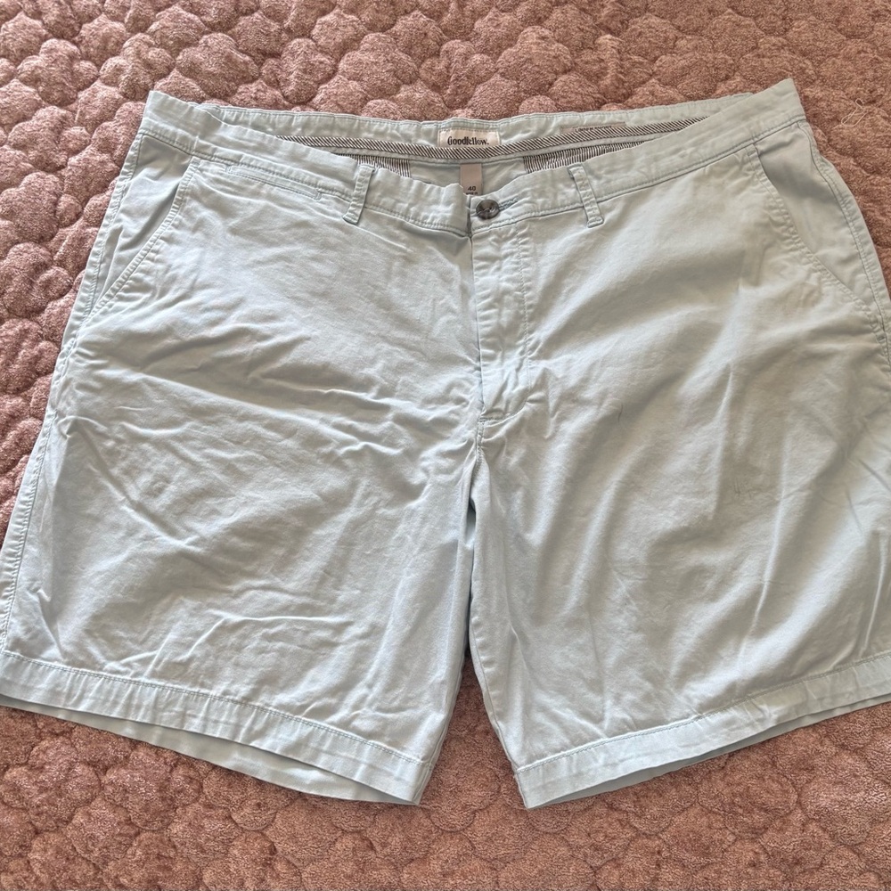 Goodfellow & Co Men's Light Blue Flat Front Shorts